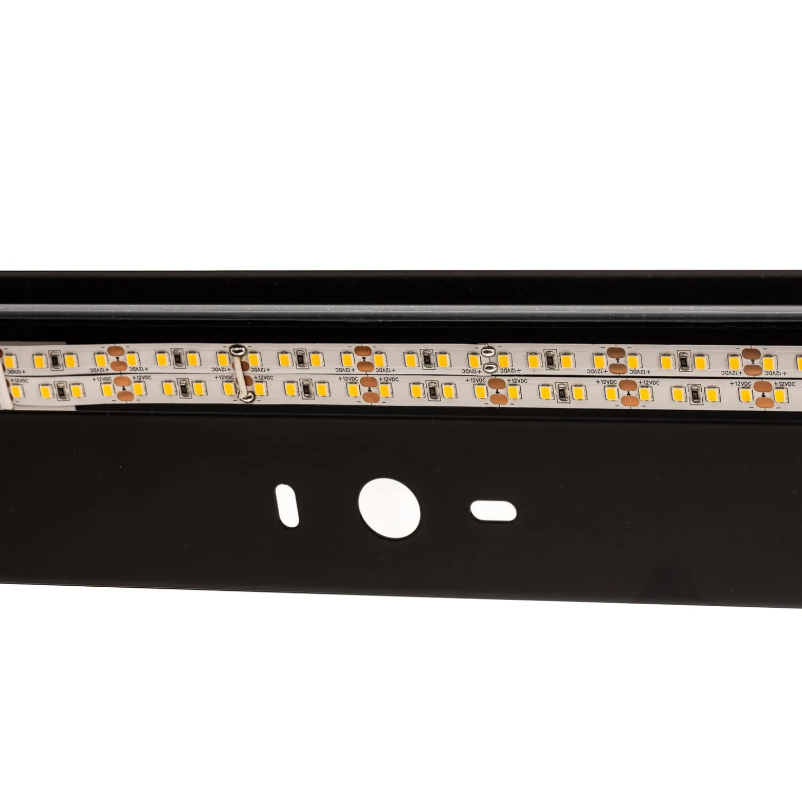 Mera LED-seinävalaisin, leveys 80 cm, musta, 4000K