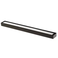 Mera LED-seinävalaisin, leveys 80 cm, musta, 4000K