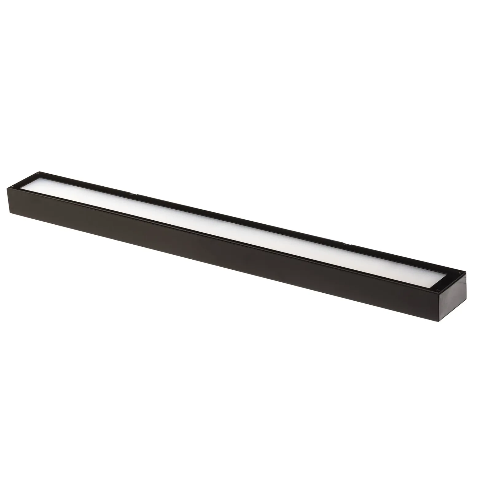 Mera LED-seinävalaisin, leveys 80 cm, musta, 4000K