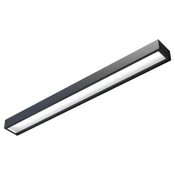 Mera LED-seinävalaisin, leveys 80 cm, musta, 4000K