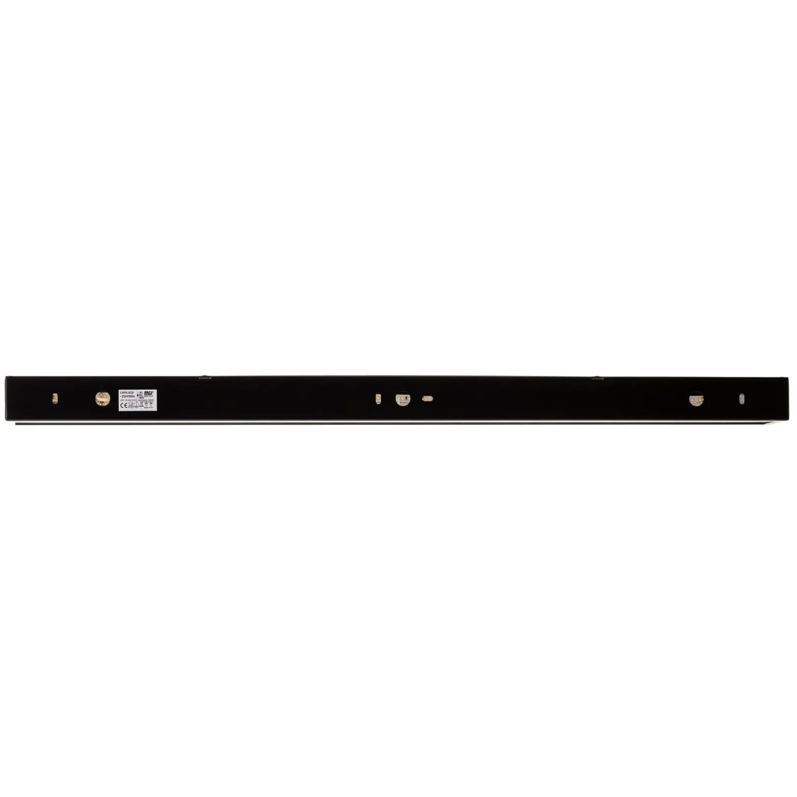 Mera LED-seinävalaisin, leveys 80 cm, musta, 4000K