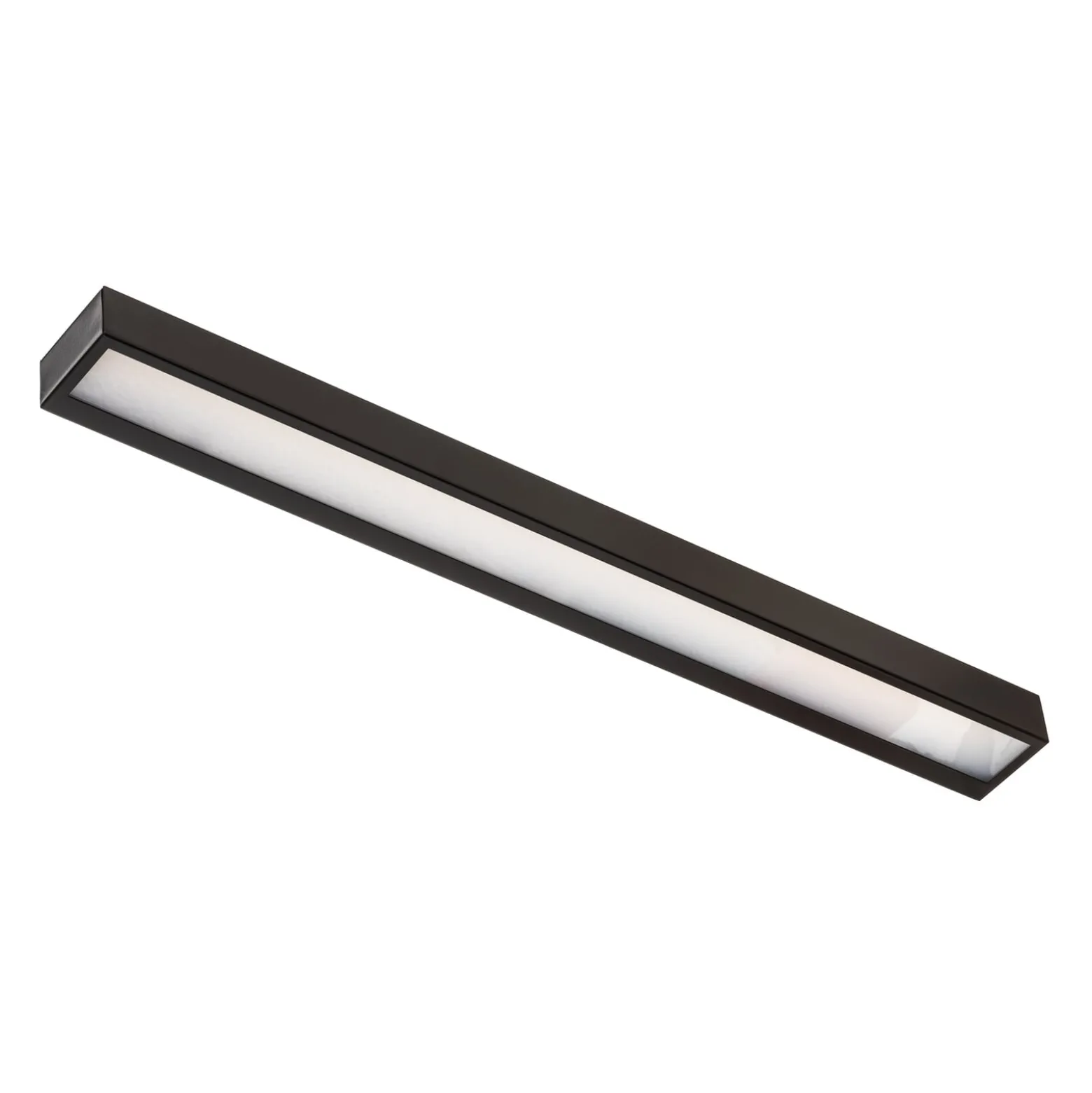 Mera LED-seinävalaisin, leveys 80 cm, musta, 3000K
