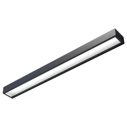 Mera LED-seinävalaisin, leveys 80 cm, musta, 3000K