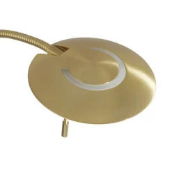 Messinginvärinen LED-lattiavalaisin Zenith, himm.