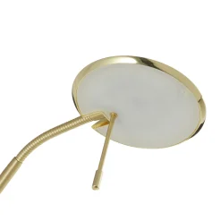 Messinginvärinen LED-lattiavalaisin Zenith, himm.