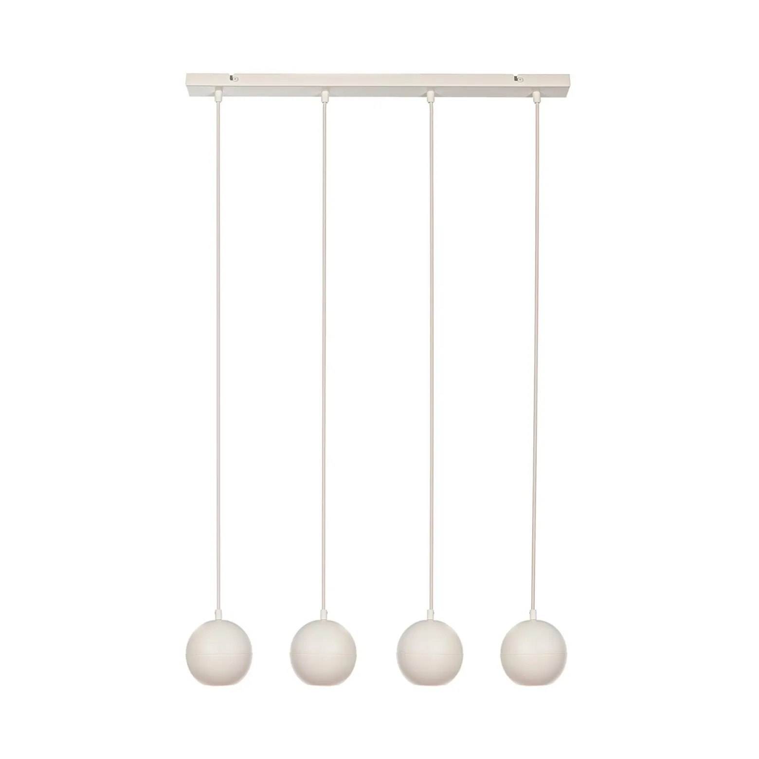 Midway-riippuvalo, hiekanvärinen, 4-lamppuinen, pituus 65 cm, GU10