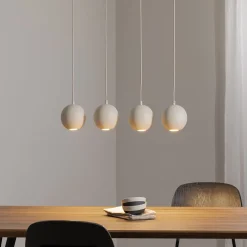 Midway-riippuvalo, hiekanvärinen, 4-lamppuinen, pituus 65 cm, GU10
