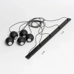 Midway-riippuvalo, musta, 5-lamppuinen, pituus 105 cm, GU10