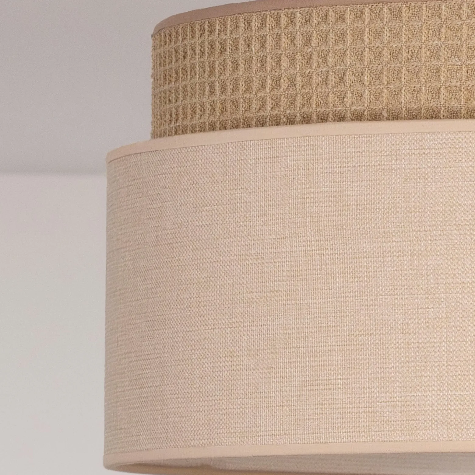 Milano-riippuvalo, kahvinruskea/beige, Ø 45 cm, tekstiili, E27