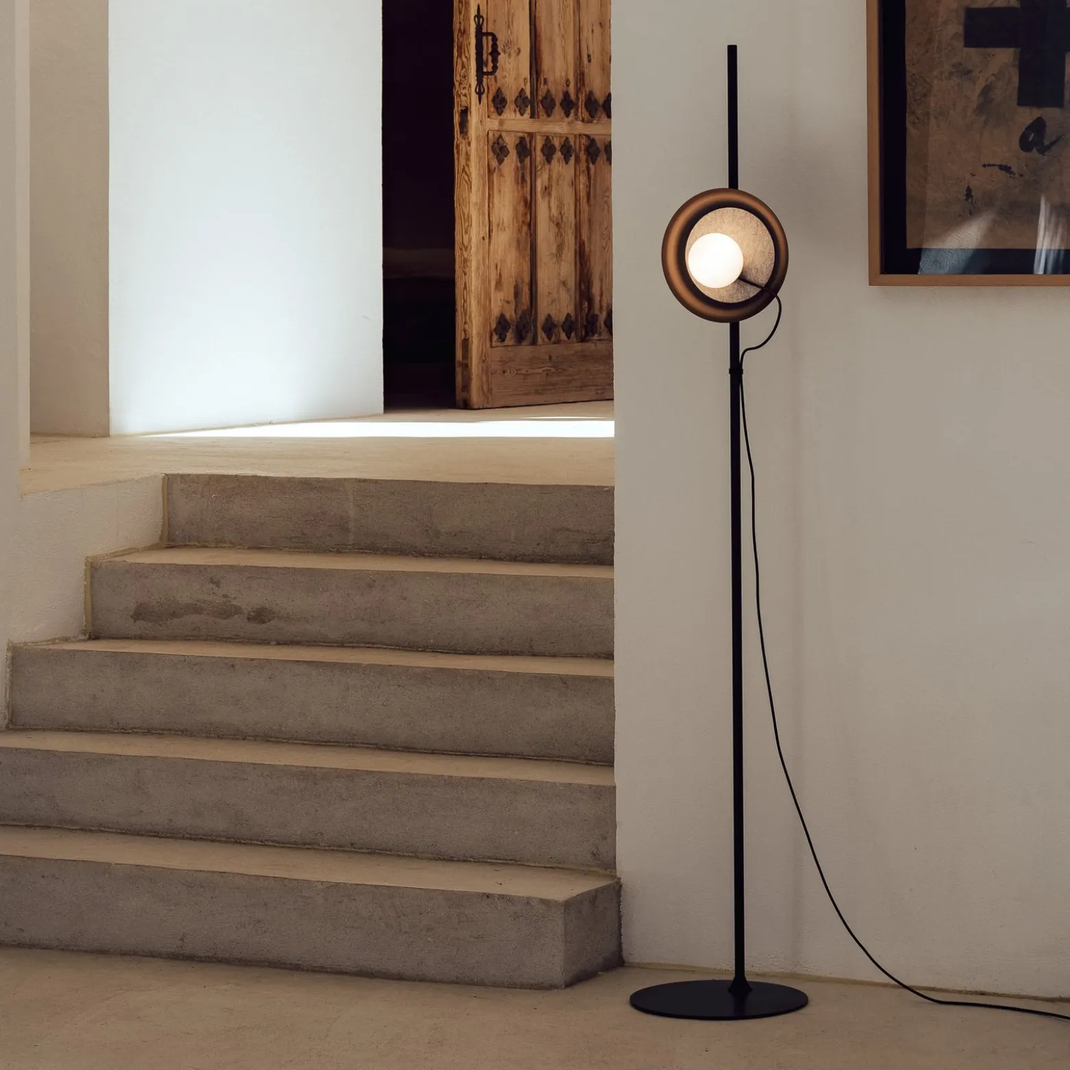 Milan Wire lattiavalaisin Ø 24 cm antrasiitti