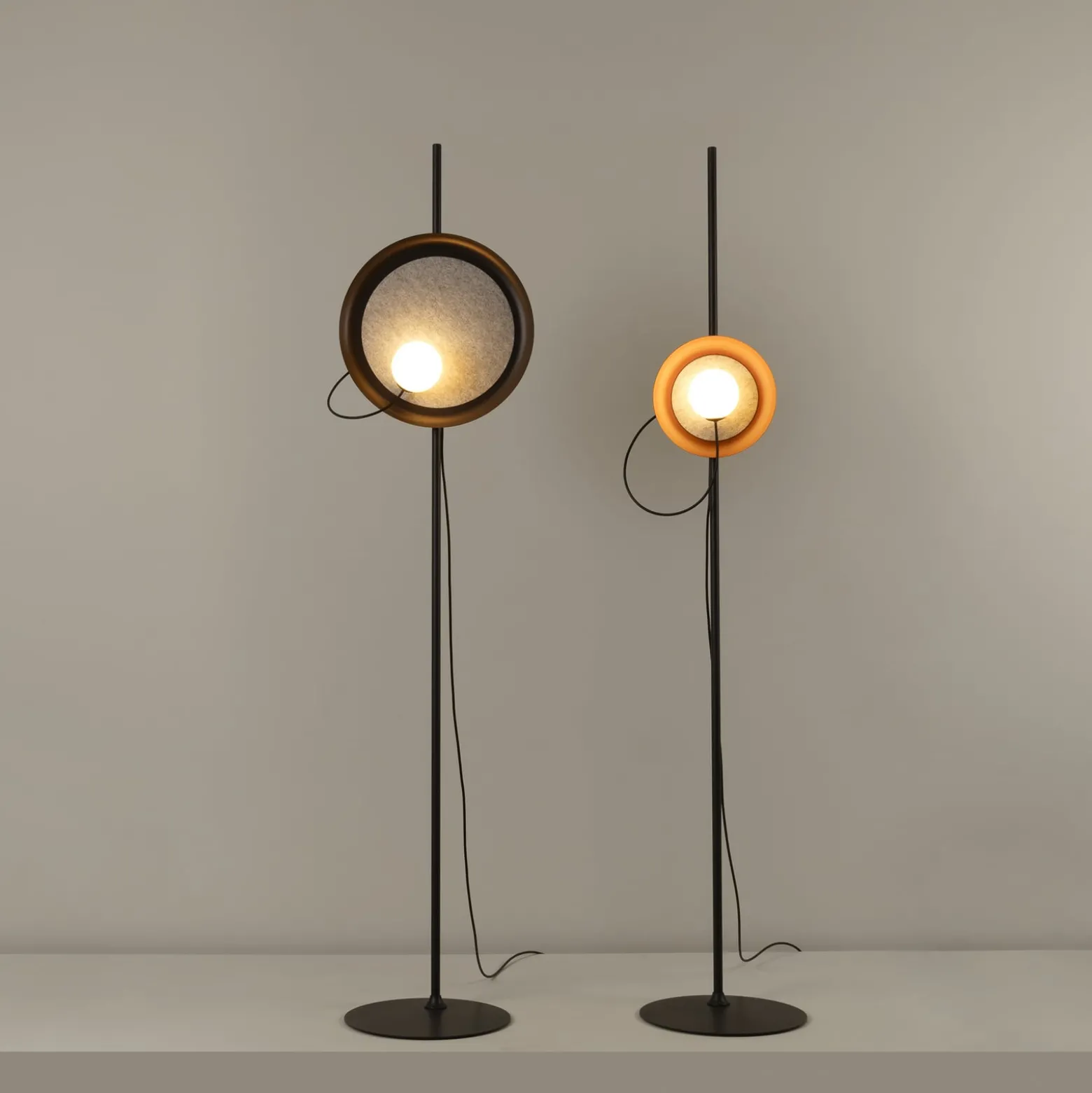 Milan Wire lattiavalaisin Ø 24 cm antrasiitti