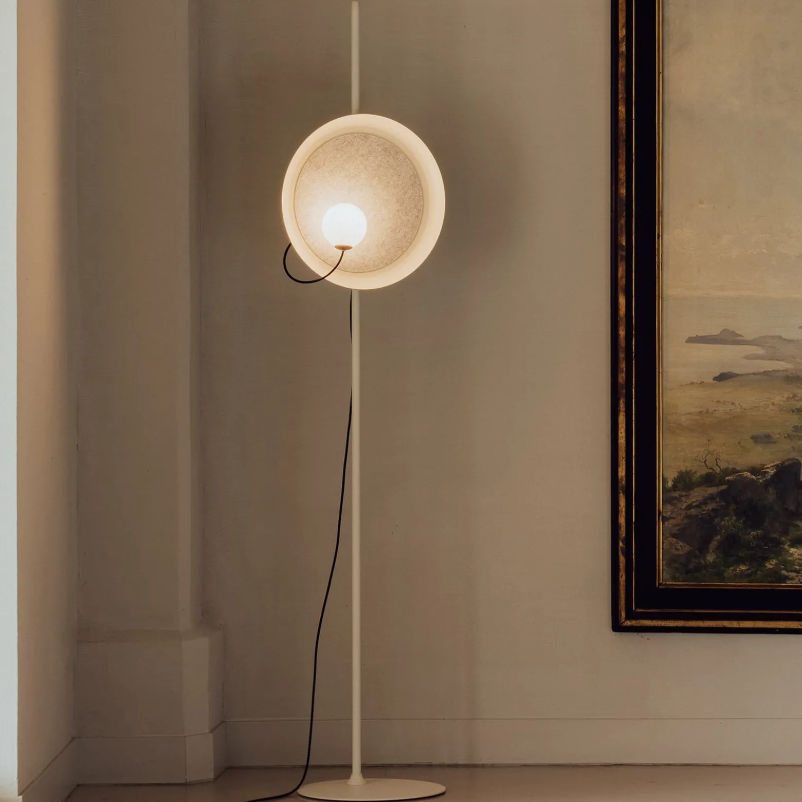 Milan Wire lattiavalaisin Ø 38 cm minkin värinen