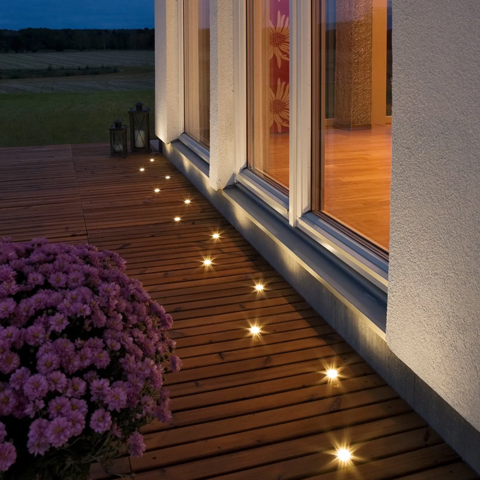 Mini-LED-lattiaspotti, 6 kpl:n sarja, litteä malli