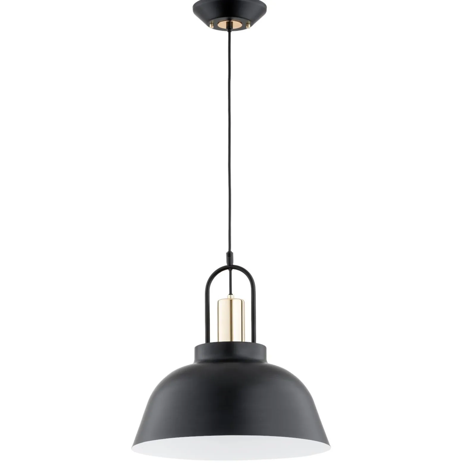 Mirave-riippuvalaisin, musta / kullanvärinen, Ø 39,5 cm, metallia