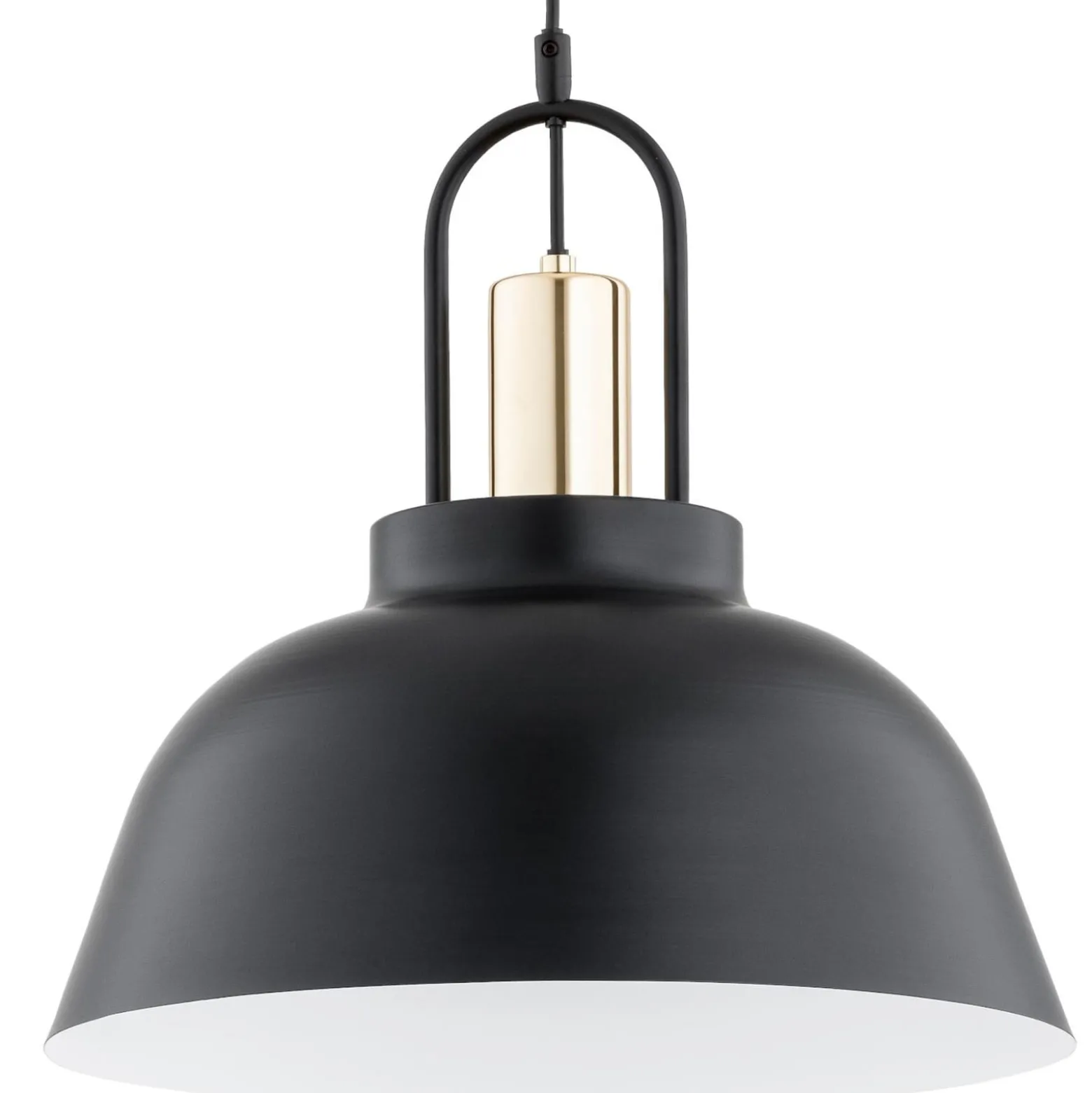 Mirave-riippuvalaisin, musta / kullanvärinen, Ø 39,5 cm, metallia