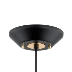 Mirave-riippuvalaisin, musta / kullanvärinen, Ø 39,5 cm, metallia