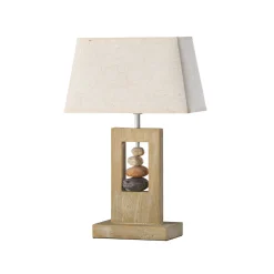 Miriel pöytävalaisin, korkeus 46 cm, tekstiili, puu