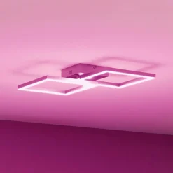 Müller Licht tint LED-kattovalaisin Cano, RGB, CCT, hopea