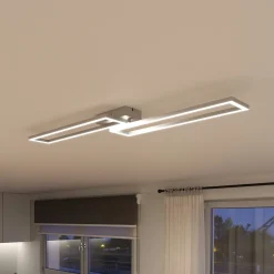 Müller Licht tint LED-kattovalaisin Ciso, RGB, CCT, hopea