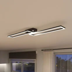 Müller Licht tint LED-kattovalaisin Ciso, RGB, CCT, musta
