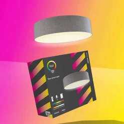 Müller Licht tint LED-kattovalaisin Malea, RGB, CCT, taupe
