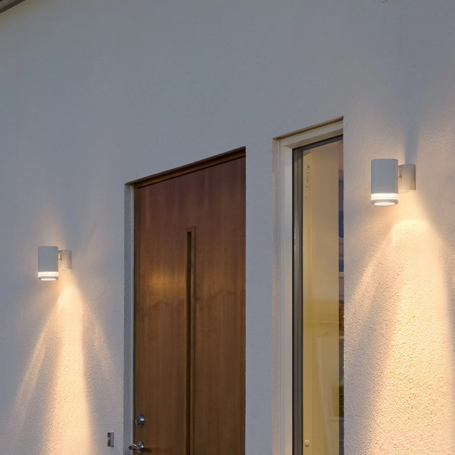 Modena-ulkoseinälamppu, 1-lamp., valkoinen