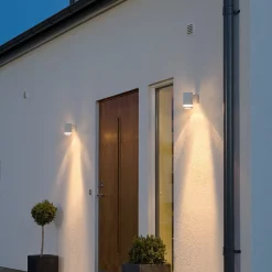 Modena-ulkoseinälamppu, 1-lamp., valkoinen