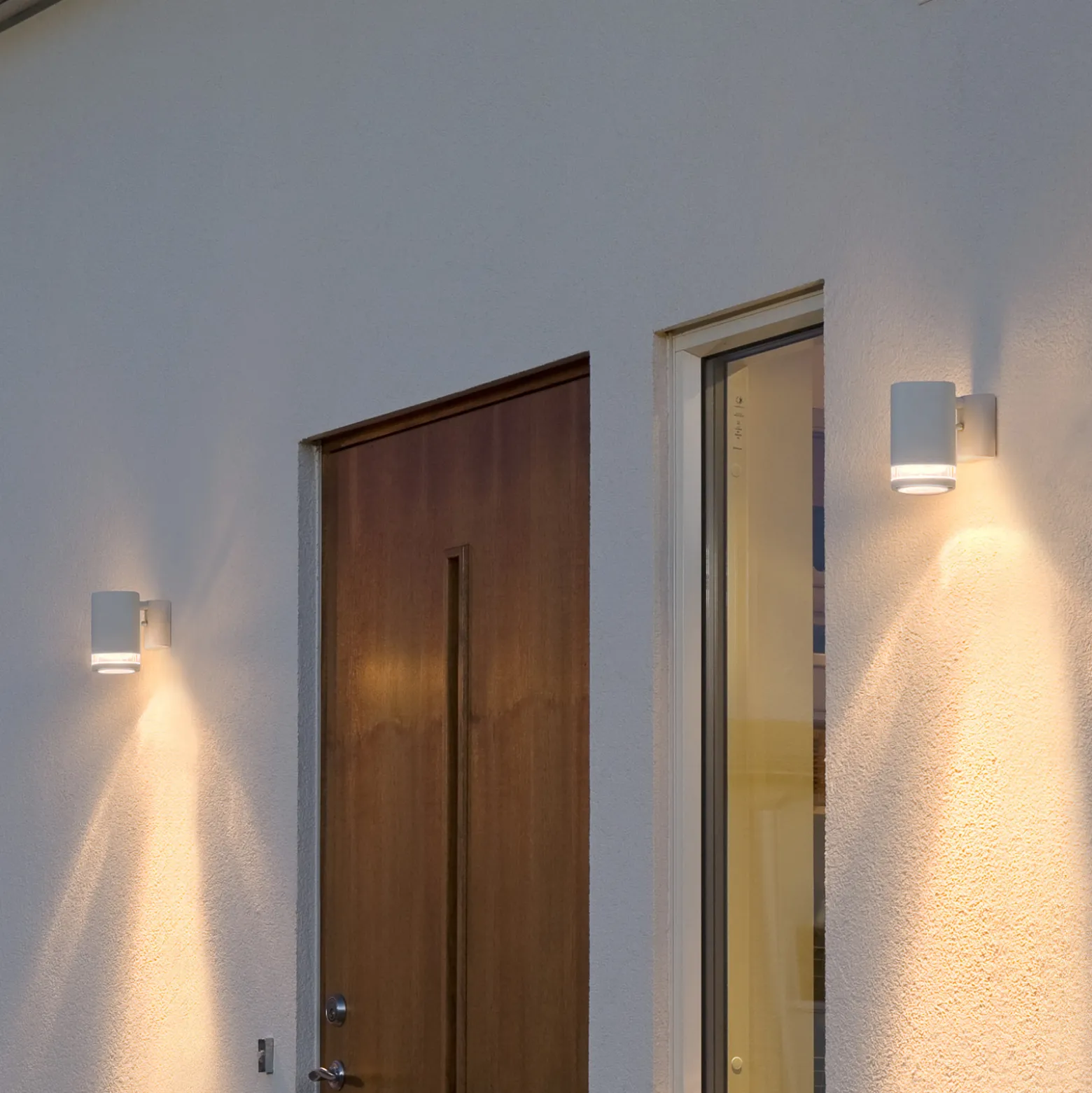 Modena-ulkoseinälamppu, 1-lamp., valkoinen