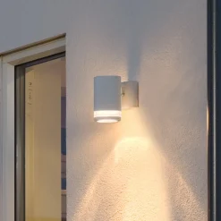 Modena-ulkoseinälamppu, 1-lamp., valkoinen