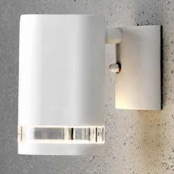 Modena-ulkoseinälamppu, 1-lamp., valkoinen