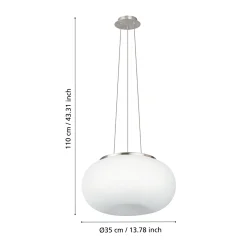 Moderni Optica-riippuvalaisin 35 cm