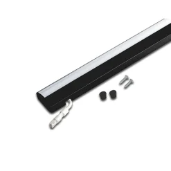 ModuLite F LED-kaappivalaisin, musta, 90 cm, 3 000 K, alumiini