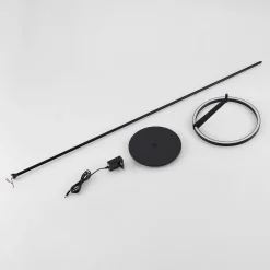 Molto Luce LED-lattiavalaisin Melli F, musta, alumiini, korkeus 168 cm