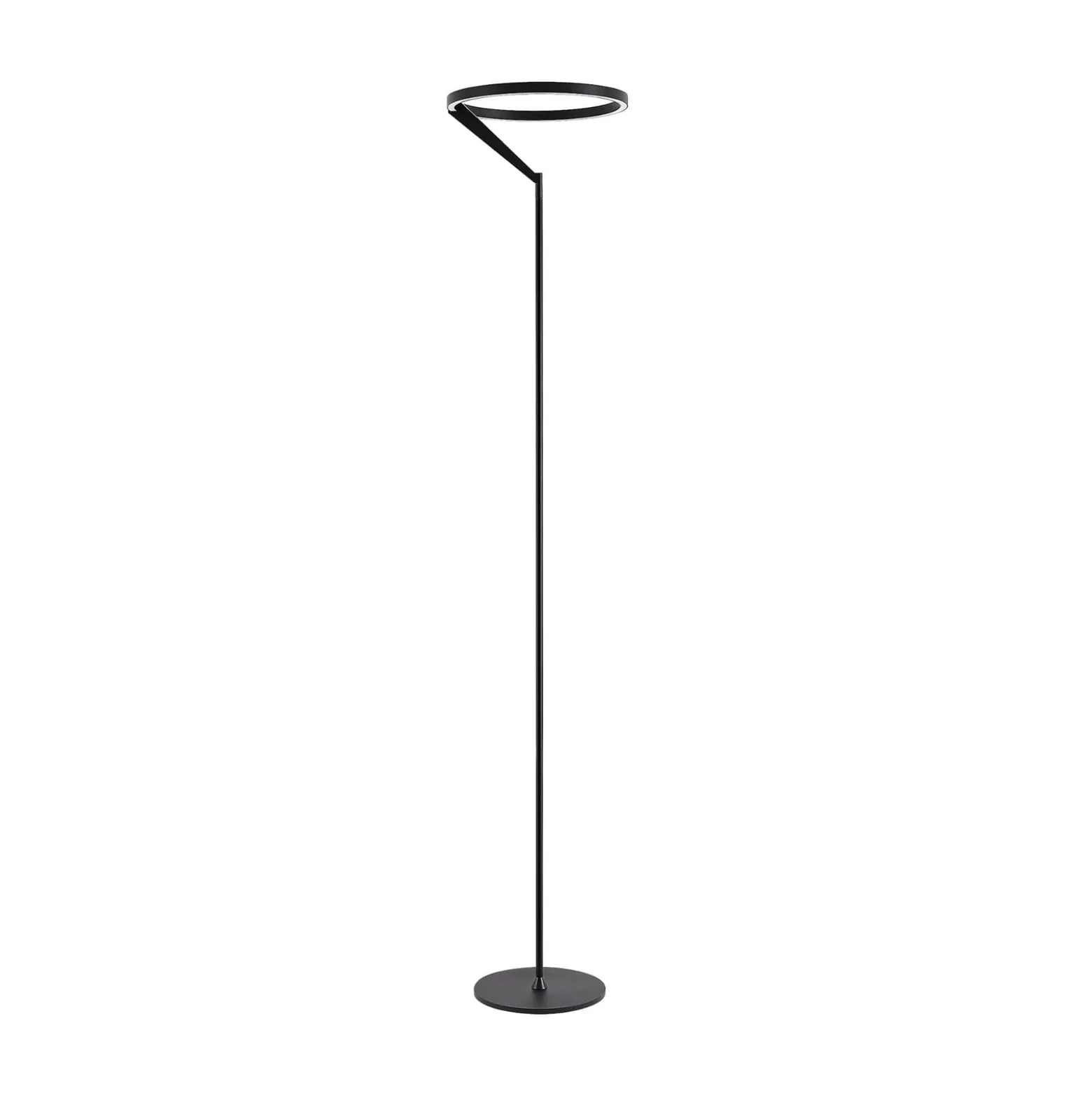 Molto Luce LED-lattiavalaisin Melli F, musta, alumiini, korkeus 168 cm