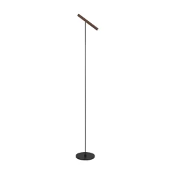 Molto Luce LED-lattiavalaisin Meyjo F, musta/kahvinruskea, alumiinia