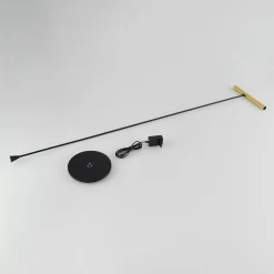 Molto Luce LED-lattiavalaisin Meyjo F, musta/kullanvärinen, alumiini