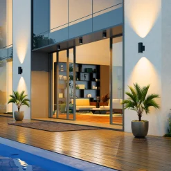 Molto Luce LED-ulkokattolamppu Foris Round SD, antrasiitti