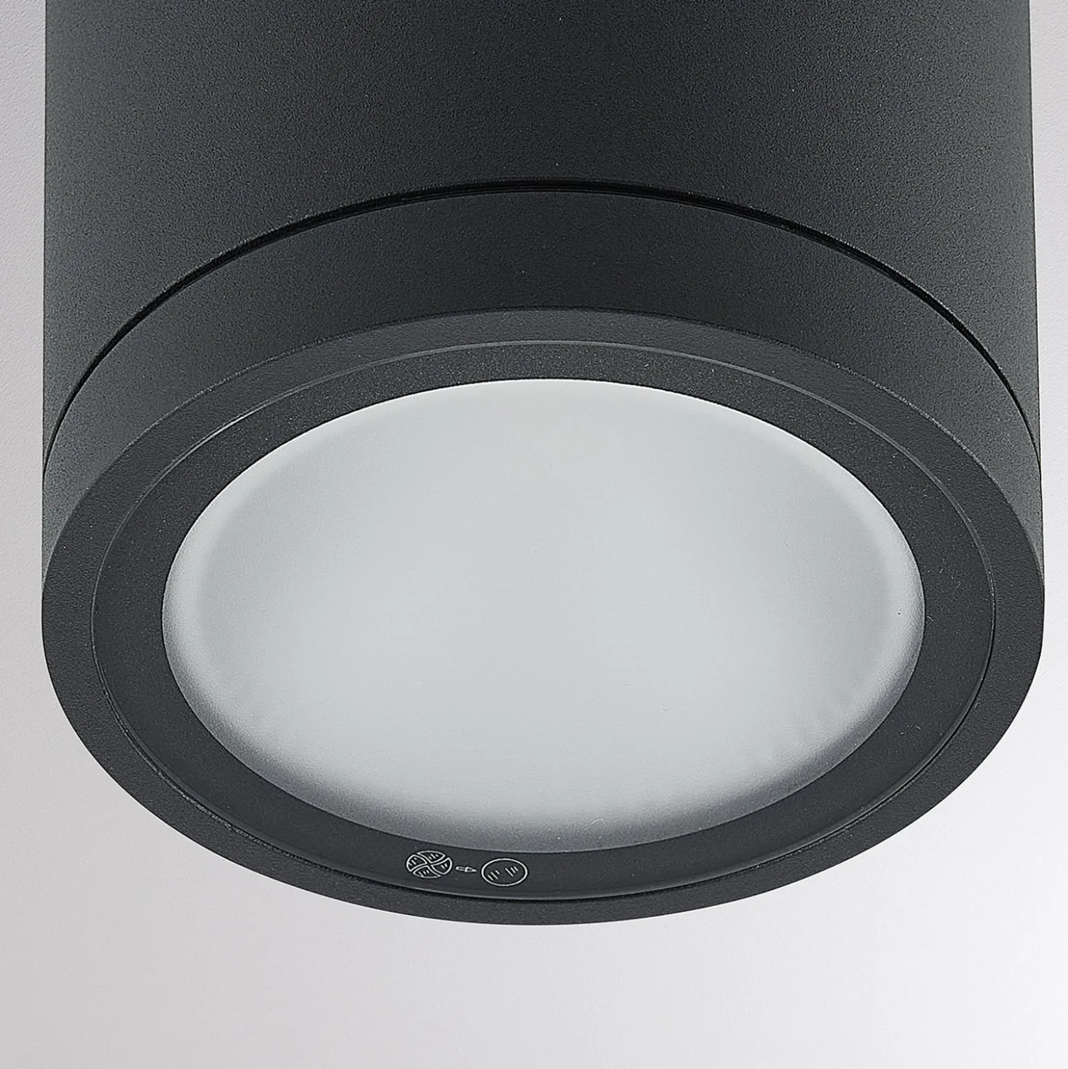 Molto Luce LED-ulkokattolamppu Foris Round SD, antrasiitti