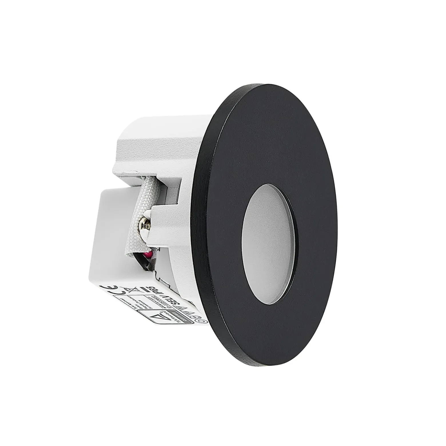 Molto Luce LED uppoasennusvalaisin Wall 68R IP44 RD, musta, CCT