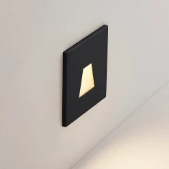 Molto Luce LED uppoasennusvalaisin Wall 68R IP44 SQ, musta, CCT