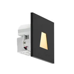 Molto Luce LED uppoasennusvalaisin Wall 68R IP44 SQ, musta, CCT