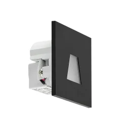 Molto Luce LED uppoasennusvalaisin Wall 68R IP44 SQ, musta, CCT