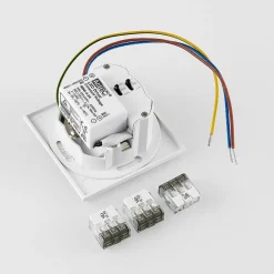 Molto Luce LED uppoasennusvalaisin Wall 68R IP44 SQ, valkoinen, alumiini,