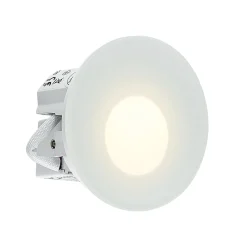 Molto Luce LED uppoasennusvalaisin Wall 68R lasi IP44 RD, valkoinen. CCT