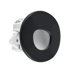 Molto Luce LED uppoasennusvalaisin Wall 68R Sina IP44 RD, musta