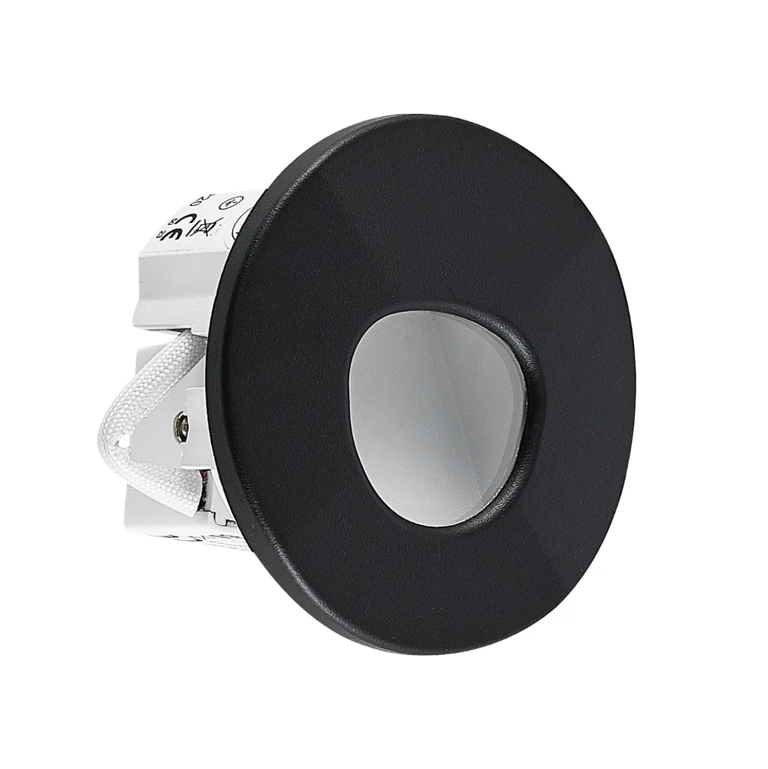 Molto Luce LED uppoasennusvalaisin Wall 68R Sina IP44 RD, musta