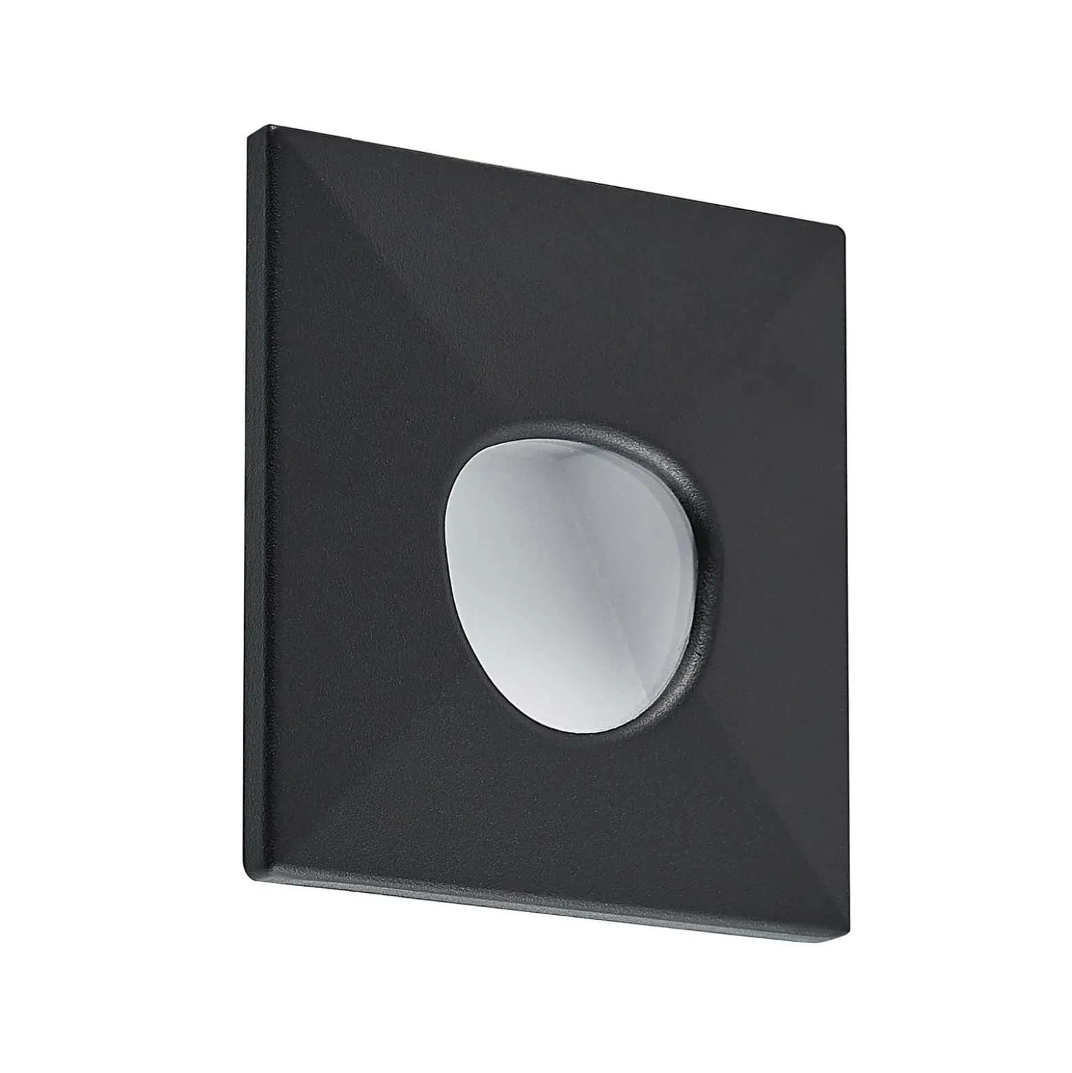 Molto Luce LED uppoasennusvalaisin Wall 68 R Sina IP44 SQ, musta