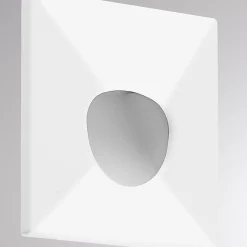 Molto Luce LED uppoasennusvalaisin Wall 68 R Sina IP44 SQ, valkoinen,