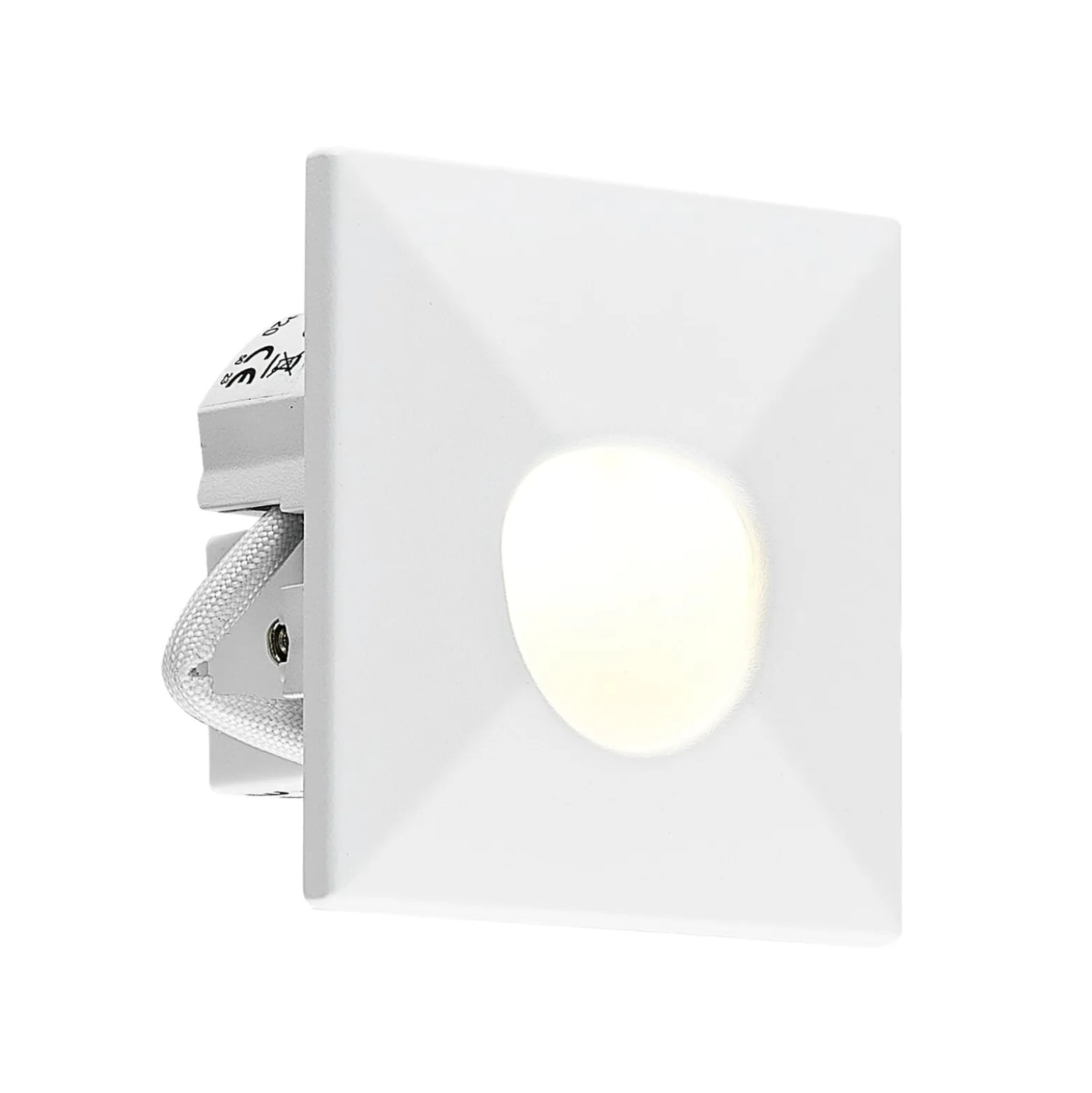 Molto Luce LED uppoasennusvalaisin Wall 68 R Sina IP44 SQ, valkoinen,