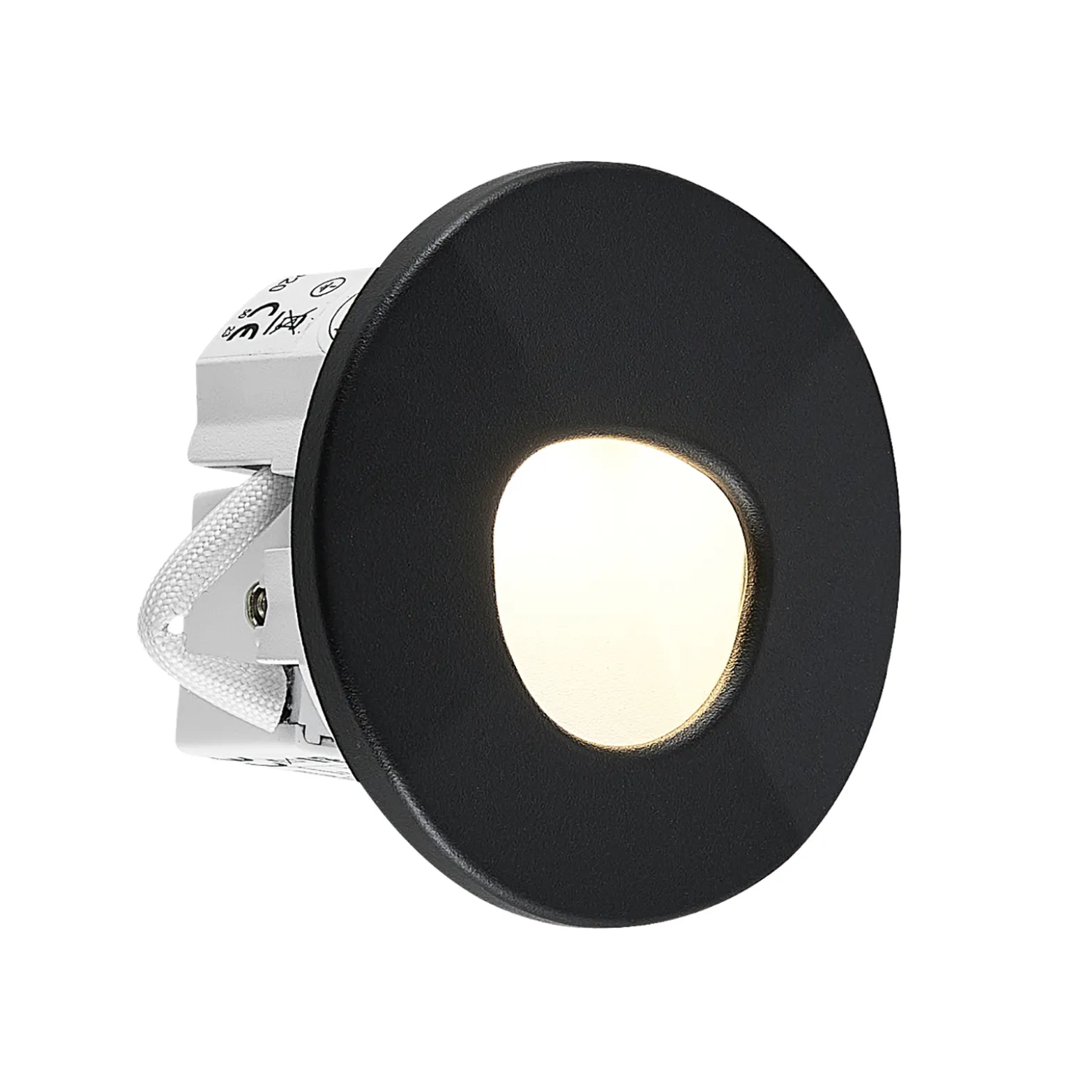 Molto Luce LED uppoasennusvalaisin Wall 68 R SIna RD, musta, CCT
